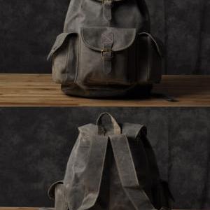 Genuine Leather Backpack-briefcase-messenger..