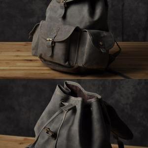 Genuine Leather Backpack-briefcase-messenger..