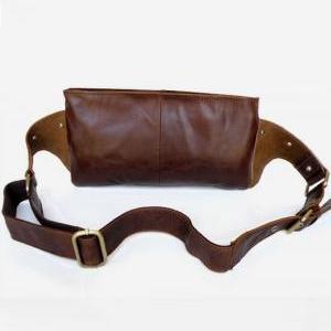 Genuine Leather Belt Bag / Rugged Leather..
