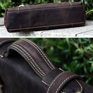 Rugged Genuine Leather Briefcase / Messenger Bag /..
