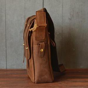 Leather Briefcase / Messenger Bag / Leather Laptop..