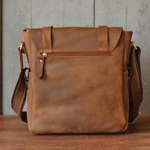 Leather Briefcase / Messenger Bag / Leather Laptop..