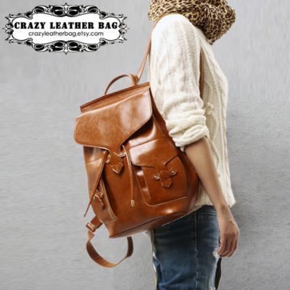 Women Backpack / Genuine Leather Backpack / Women..