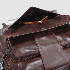 Genuine Leather Backpack / Travel B..