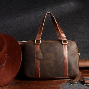 Retro Men's travel bag / Leather Br..