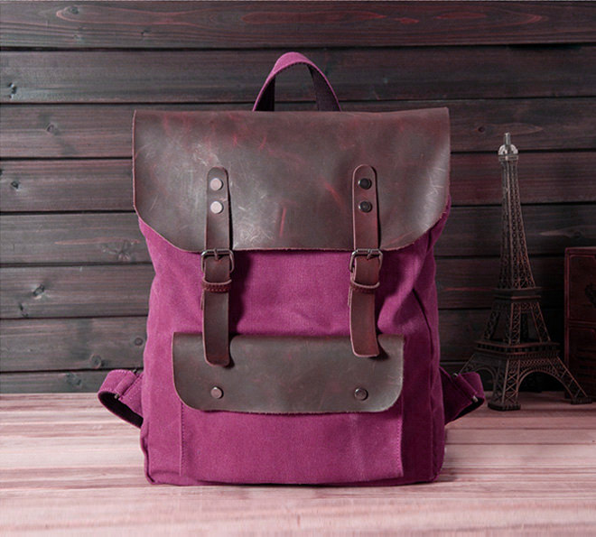 New backpack in Rose / Briefcase / Backpack / Messenger / Laptop / Men's Bag / Women's bag / travel bag / handbag / shoulder bag--T015