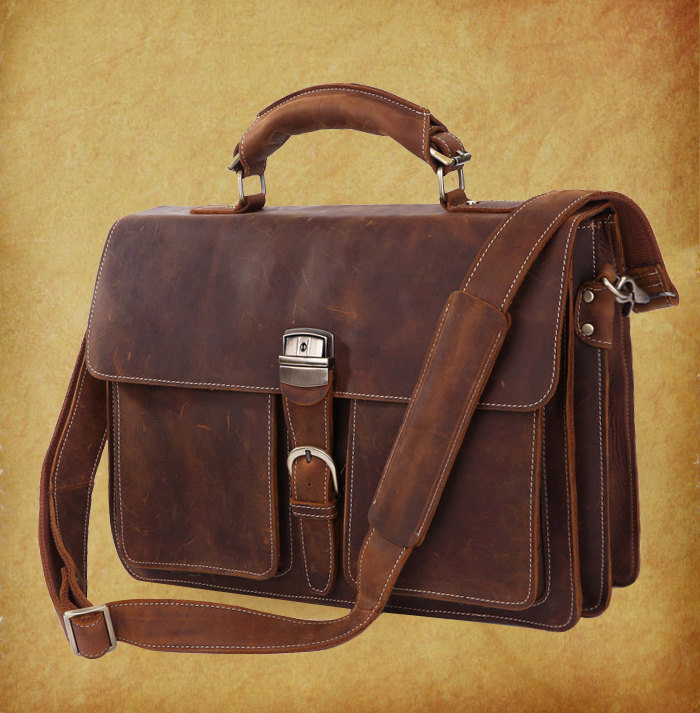 high quality leather briefcase