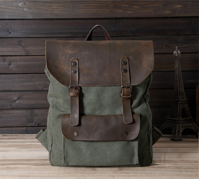 Backpack In Green / Briefcase / Backpack / Messenger / Laptop / Men's Bag / Women's Bag / Travel Bag / Handbag / Shoulder