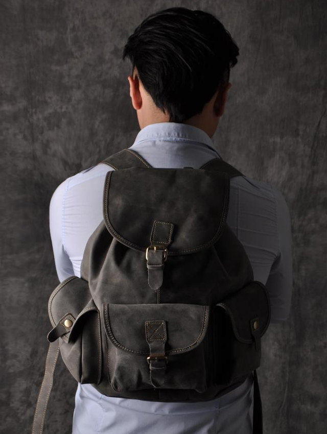 Strong Leather backpack / Briefcase / Messenger / Laptop / Men's Bag / leather bag / travel bag / shoulder bag