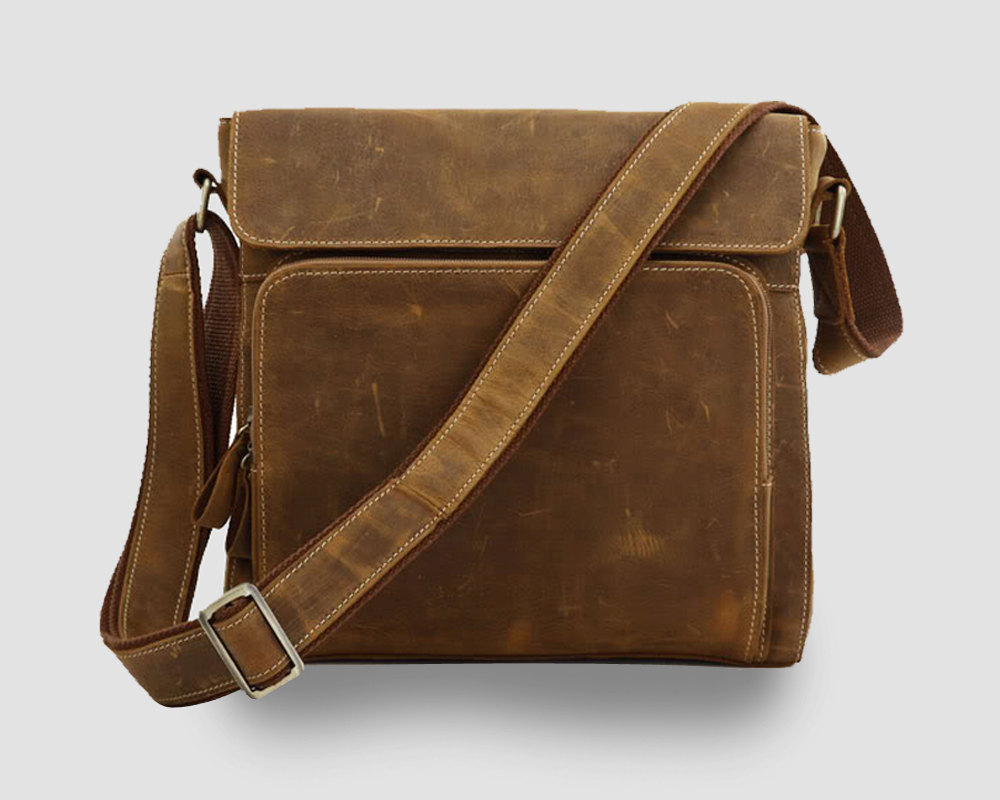 Leather Briefcase / Ipad Bag / Messenger / Laptop / Men's Bag In Retro Brown-y28