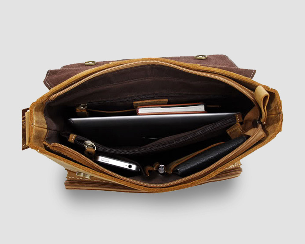 Leather Briefcase / Ipad Bag / Messenger / Laptop / Men's Bag In Retro Browny28 on Luulla