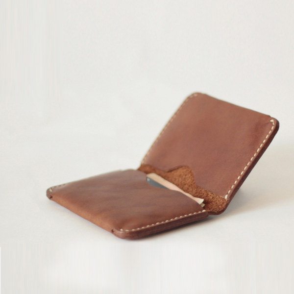 slim leather wallet