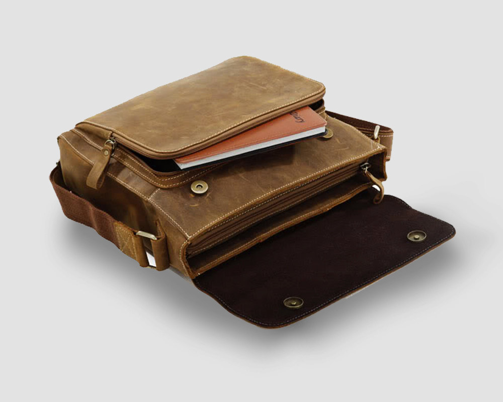 Leather Briefcase / Ipad Bag / Messenger / Laptop / Men's Bag In Retro ...